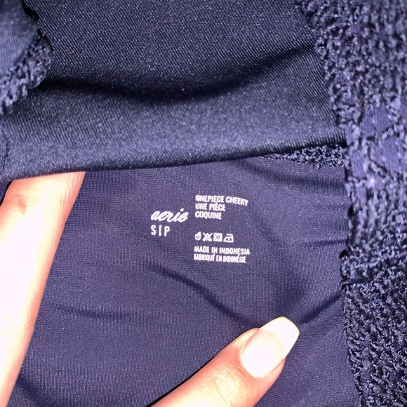 Aerie lace one piece cheeky bathing suit - Picture 4 of 5